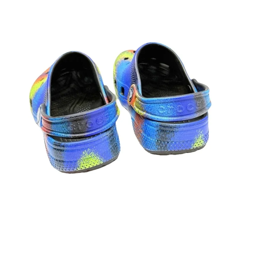 Crocs Classic Spray Dye Clog Kids J1 Junior 1 Tie Dye RARE Vietnam Made